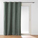 Kaki zelena zavjesa od samta 140x260 cm Olympe – douceur d'intérieur