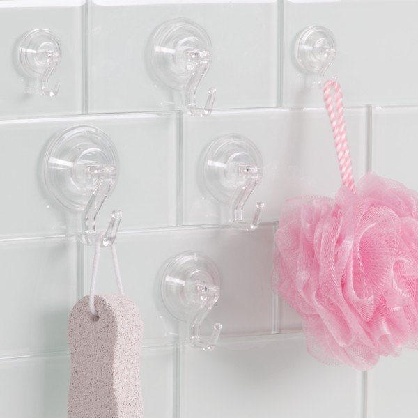 Set od 6 prozirnih vješalica iDesign PL Suct-image-1