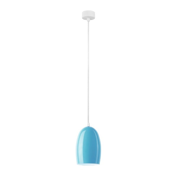 Plava stropna svjetiljka s bijelim kabelom Sotto Luce Ume