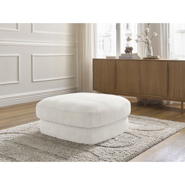 Bijeli tabure od šenila Leonore – Bobochic Paris-image-1