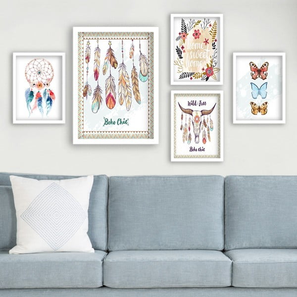 Slike u setu od 5 komada Boho - Wallity-image-1