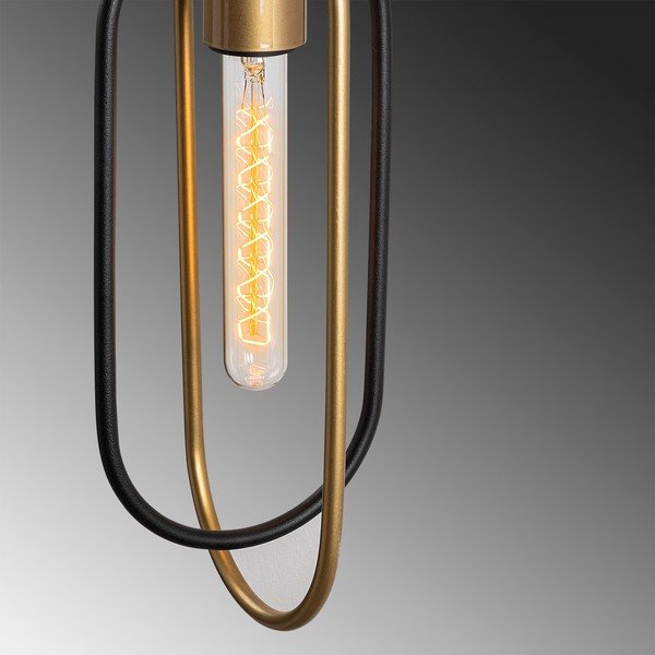 Crna/u zlatnoj boji zidna lampa Cerco – Opviq lights-image-4