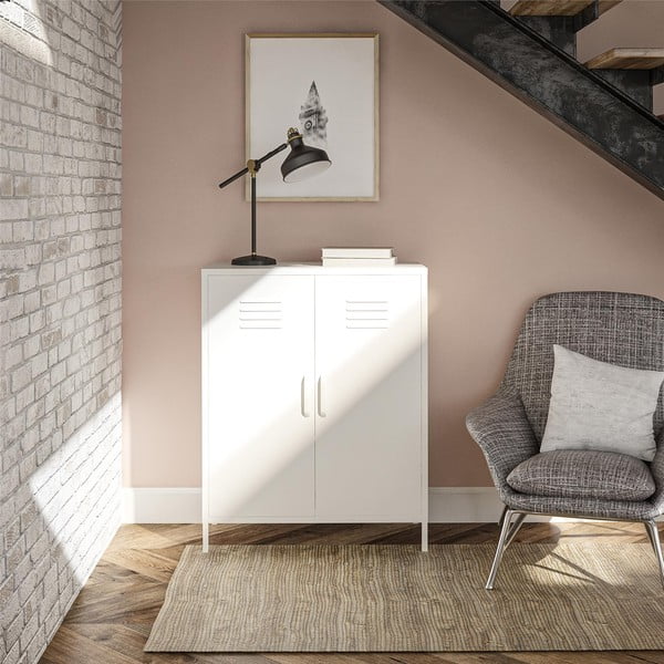 Bijeli metalni ormarić 40x102x80 cm Mission District – Støraa-image-2