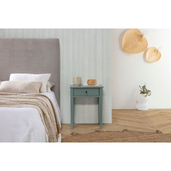 Petrolej zeleni noćni ormarić od masivnog bora Bart – Marckeric-image-1