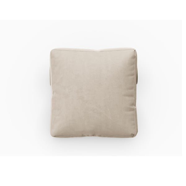 Bež baršunasti jastuk za modularnu sofu Rome Velvet - Cosmopolitan Design-image-1