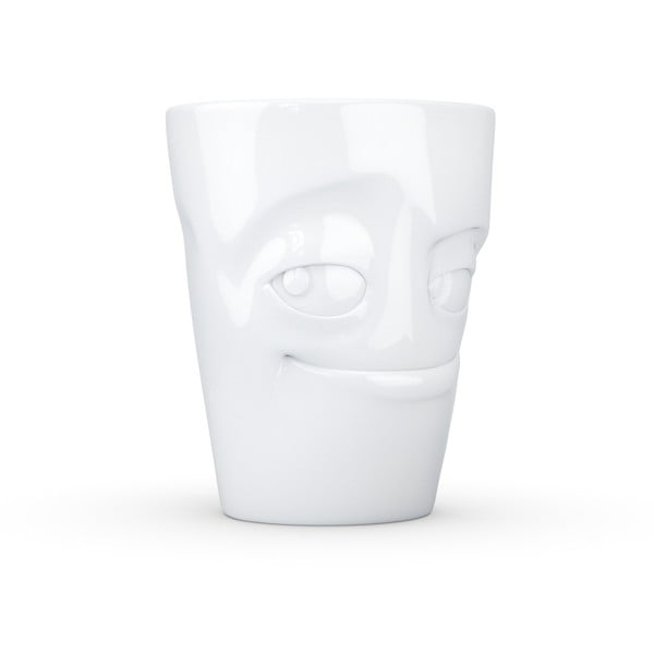 Bijela porculanska šalica s ručkom, vragolast, 58products-image-3