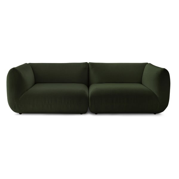 Zelena samt sofa 260 cm Lecomte - Bobochic Paris