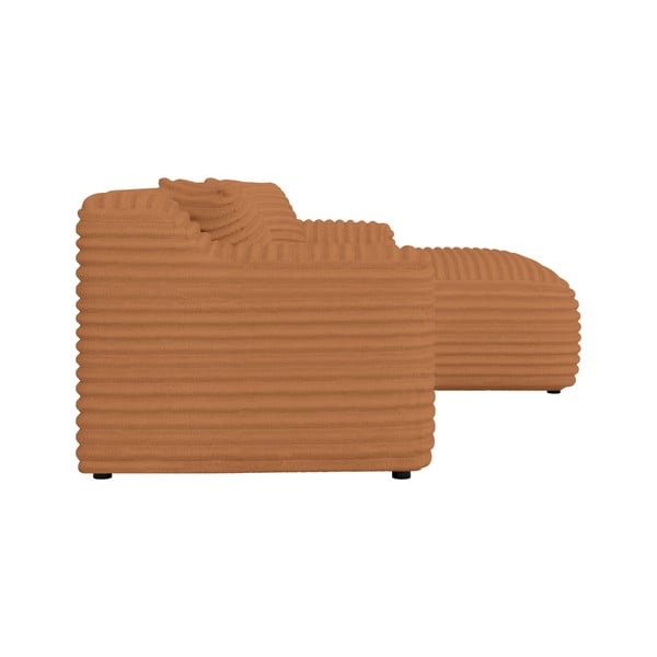 Kutna garnitura od samta boja terakote (s desnim kutom/s ležaljkom) Martin – Ropez-image-3