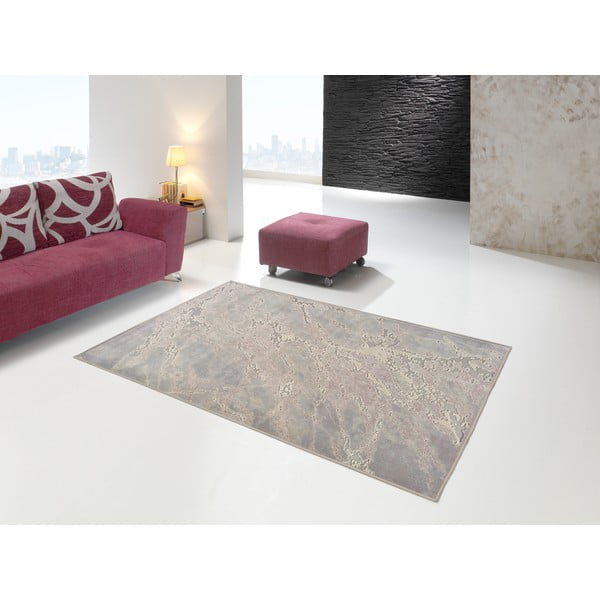 Bež-sivi viskozni tepih Universal Margot Marble, 140 x 200 cm-image-1