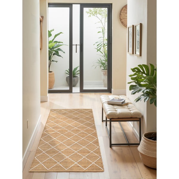 Ručno rađena jutenia staza u prirodnoj boji 80x200 cm Kunu – Hanse Home-image-3