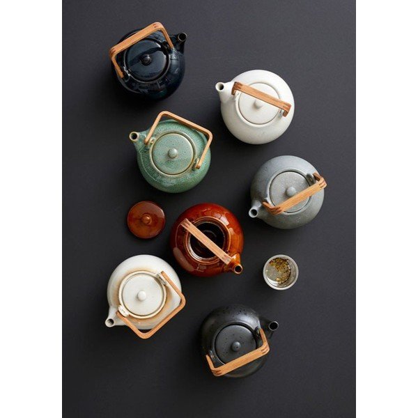 Tamno plavi keramički čajnik s cjedilom 1,2 l Gastro Blue – Bitz-image-1