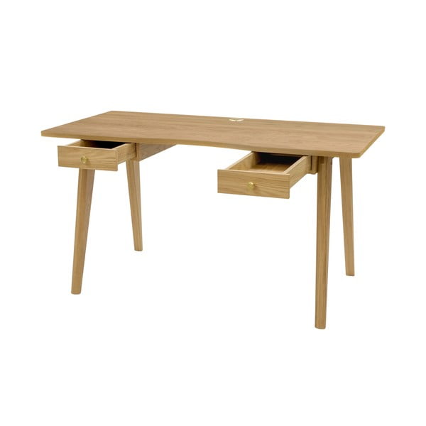Radni stol u dekoru hrasta 70x140 cm Nice – Woodman-image-3