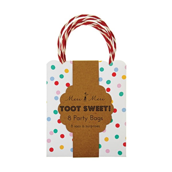 Poklon vrećice u setu 8 kom 13x8 cm Spotty – Meri Meri-image-2