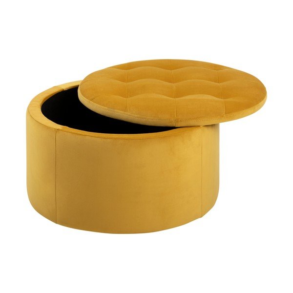 Žuti podnožnik od baršun Actona Retina, 60 cm-image-4