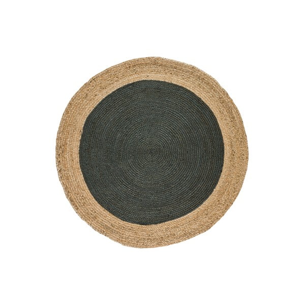 Sivo-u prirodnoj boji okrugli tepih ø 90 cm Mahon – Universal