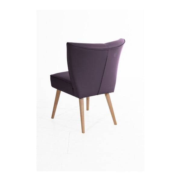 Ljubičasta fotelja od imitacije kože Max Winzer Beni Imitation-image-1