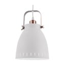 Bijela viseća lampa s detaljima u boji bakra Leitmotiv druženje, ⌀ 26,5 cm
