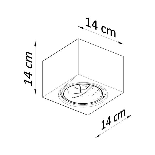 Bijeli reflektor 14x14 cm Duozone – Sollux-image-4