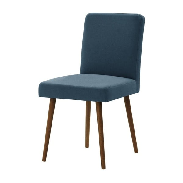Plava stolica s tamnosmeđim nogama od bukve Ted Lapidus Maison Fragrance