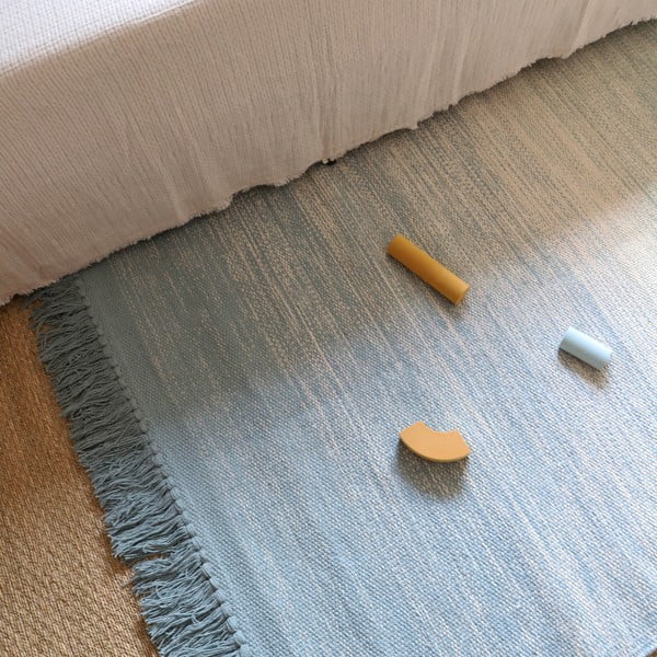 Zeleno-plavi perivi tepih 100x150 cm Kirthy - Nattiot-image-1