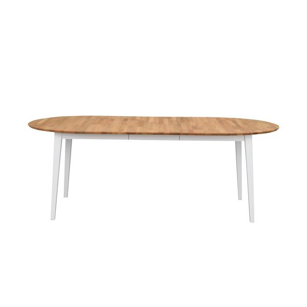 Ovalni blagovaonski stol od hrastovine s bijelim nogama Rowico Mimi, 170 x 105 cm-image-3