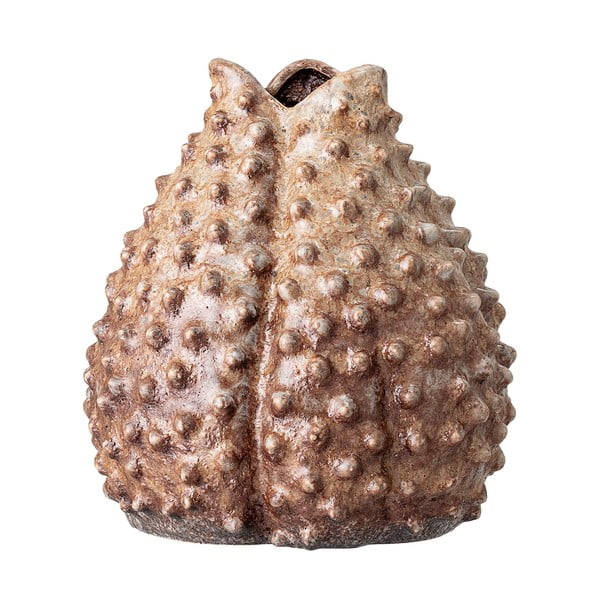 Smeđa zemljana vaza Bloomingville Saifaldin, visina 19 cm