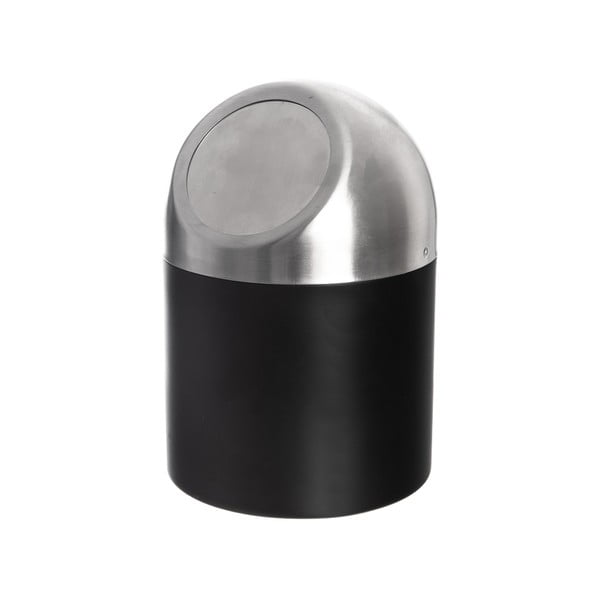 Crna kanta za smeće od nehrđajućeg čelika 1,2 l BLACK – Orion