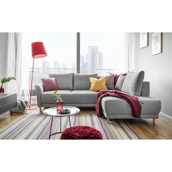 Svijetlosivi kauč na razvlačenje Miuform Lovely Annie, desni kut-image-1