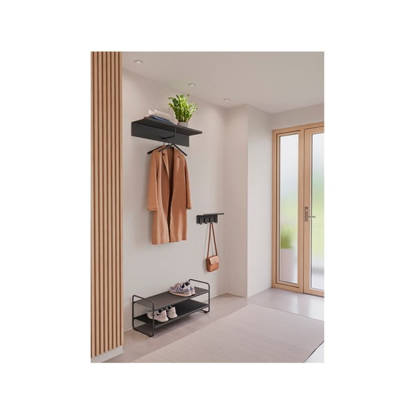 Crni željezni stalak za cipele 33x33x80 cm A-Shoe – Zone-image-2