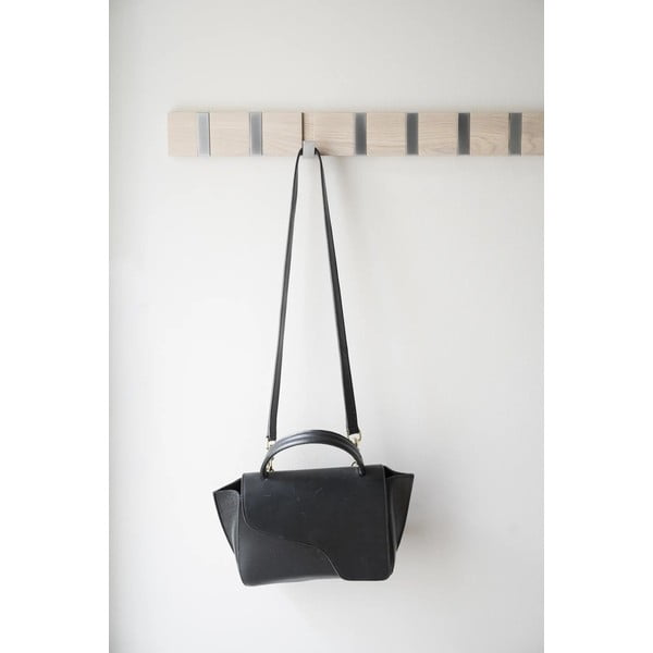 Zidna vješalica od punog hrasta u prirodnoj boji Confetti – Rowico-image-4