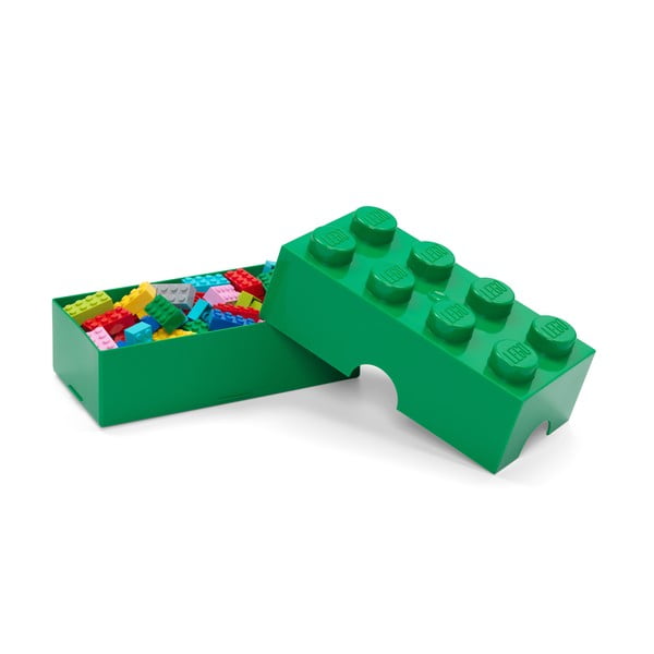 Tamno zelena plastična dječja kutija za pohranu 20x10x7 cm – LEGO®-image-2