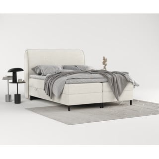 Krem boxspring krevet s prostorom za pohranu 180x200 cm Melba – Maison de Rêve