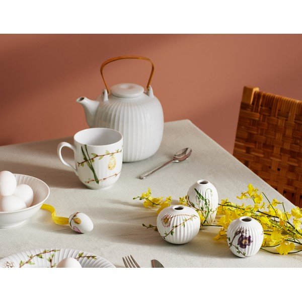 Set od 3 minijaturne porculanske vaze Kähler Design Hammershøi Spring-image-1