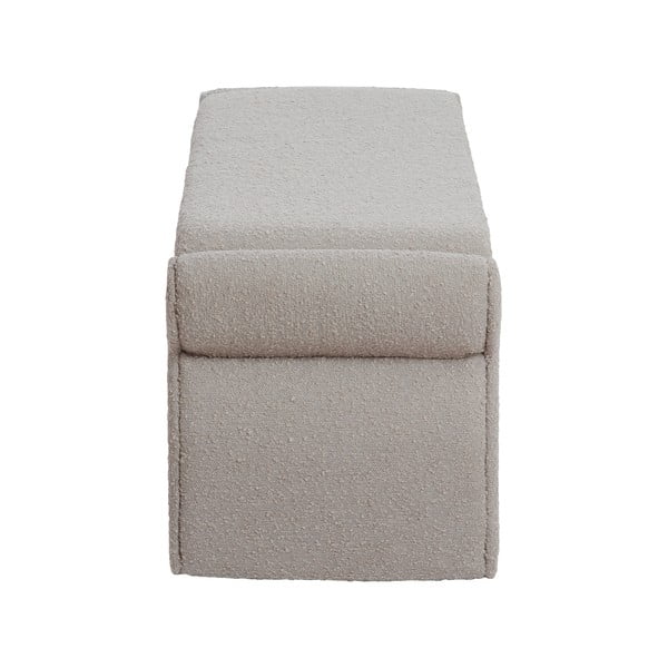 Bež klupa od bouclé tkanine Nafya – Light & Living-image-3