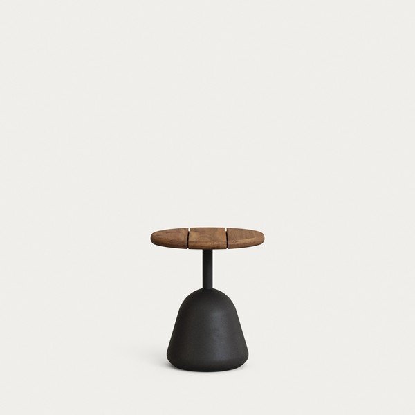 Okrugao vrtni stolić za kavu s pločom stola od bagrema ø 43 cm Saura – Kave Home-image-1