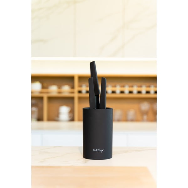 Crni stalak za noževe Vialli Design Universal-image-4