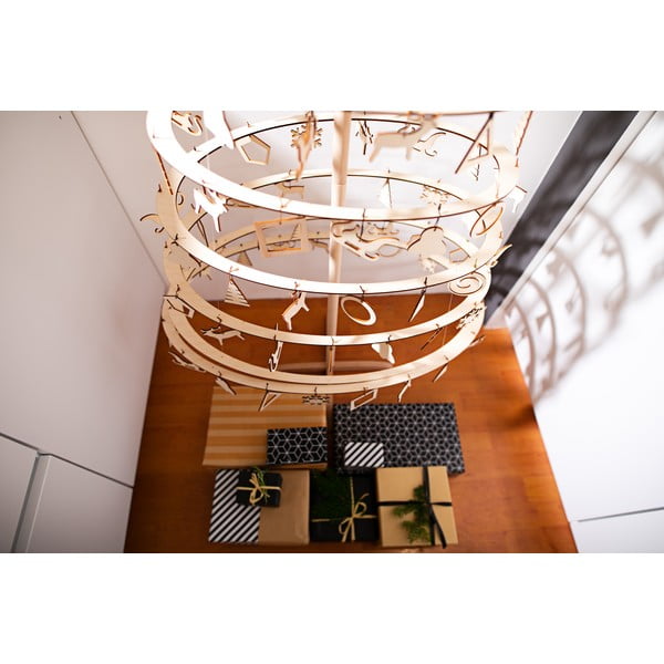 Set od 10 drvenih božićnih ukrasa Spira Medium-image-3