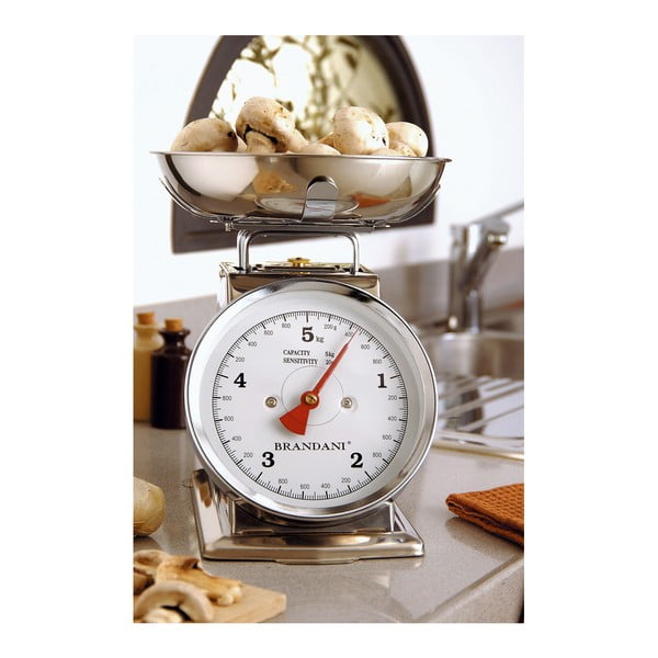Kuhinjska vaga od nehrđajućeg čelika Brandani, kapacitet 5 kg-image-1