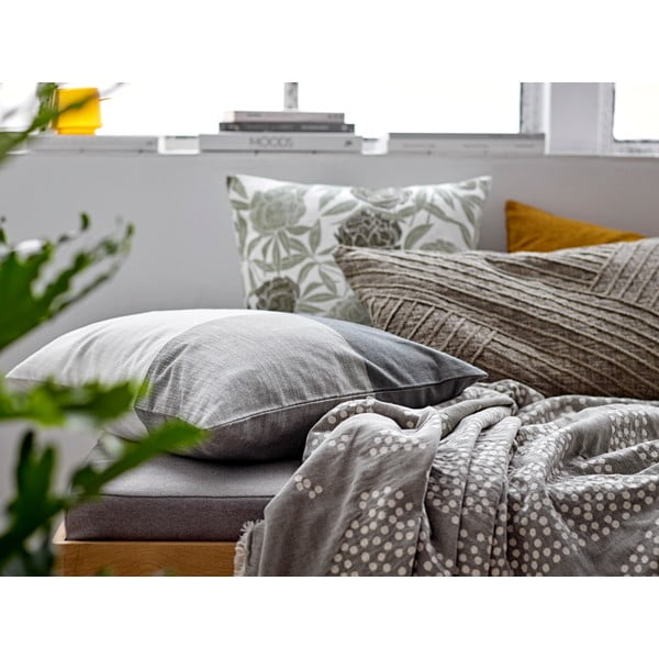 Sivi pamuk Plaid Södahl Maja, 130 x 170 cm-image-1