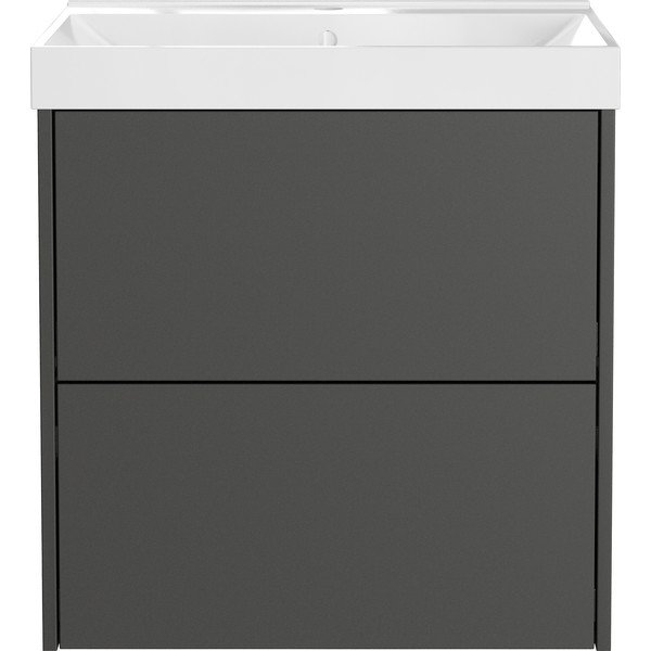 Antracitno sivi zidni ormarić za ispod umivaonika u mat dekoru 61x65 cm Bodera – Germania-image-3
