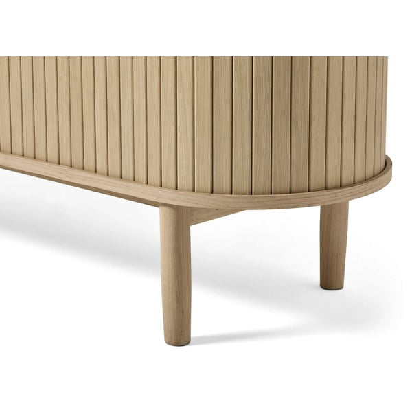 TV komoda u dekoru hrasta u prirodnoj boji 180x56x40 cm Meta – Unique Furniture-image-4