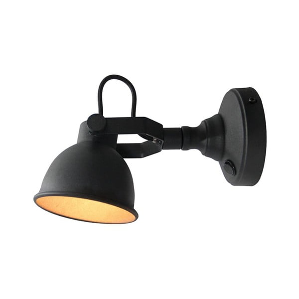 Crna zidna lampa LABEL51 Bow L