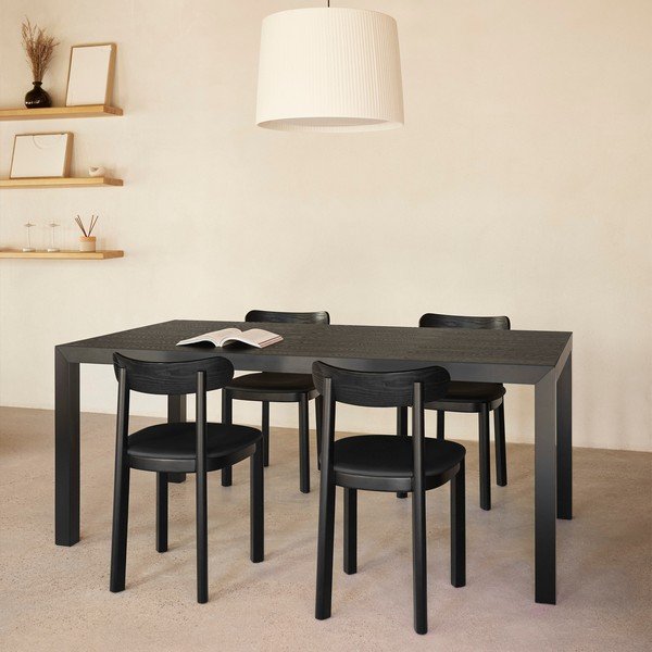 Blagovaonski stol s hrastovom pločom stola 75x180 cm Alma – Teulat-image-1