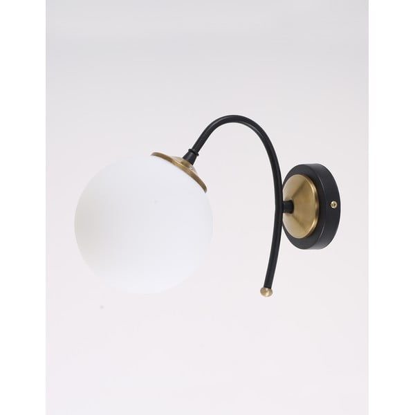 Crno-bijela zidna lampa ø 15 cm Yoyo – Squid Lighting-image-1