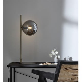 Crna stolna lampa Markslöjd Dione, visina 62,5 cm
