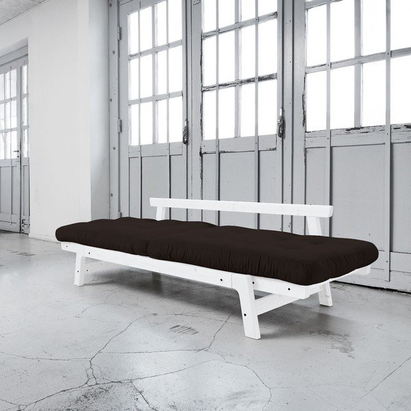 Sofa na razvlačenje Karup Step White / Brown-image-3