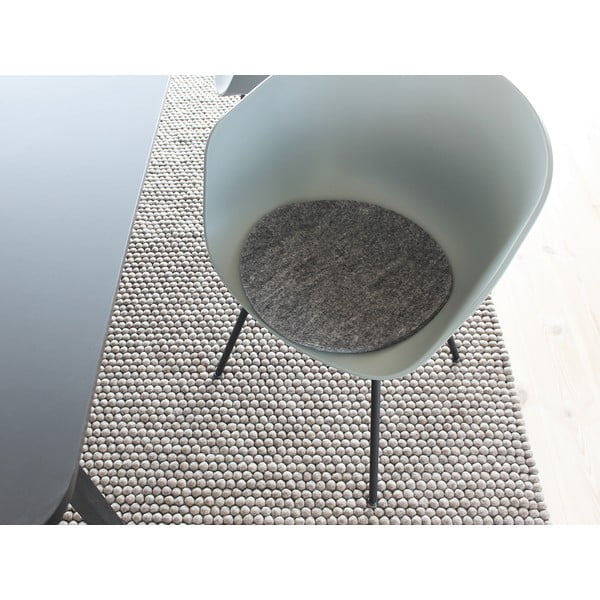 Antracit filcano vuneno sjedalo Wooldot Felt Chair Pad, ⌀ 40 cm