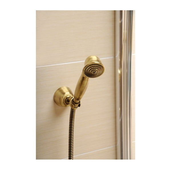 Mjedena ručka za tuš u sjajno srebrnoj boji ø 5 cm Antea – Sapho-image-1