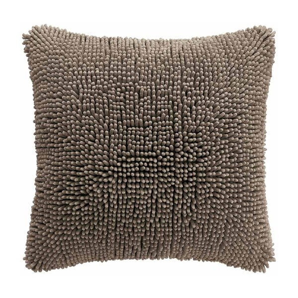 Sivo-smeđa navlaka za jastuk Tiseco Home Studio Shaggy, 45 x 45 cm