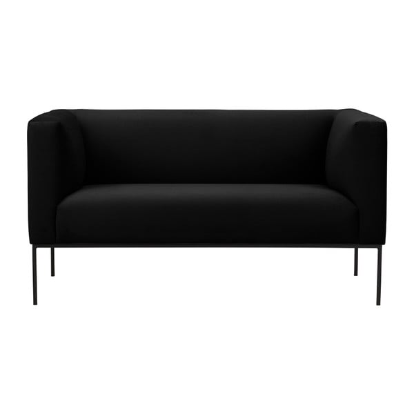 Crna sofa Windsor & Co Sofas Neptune, 145 cm